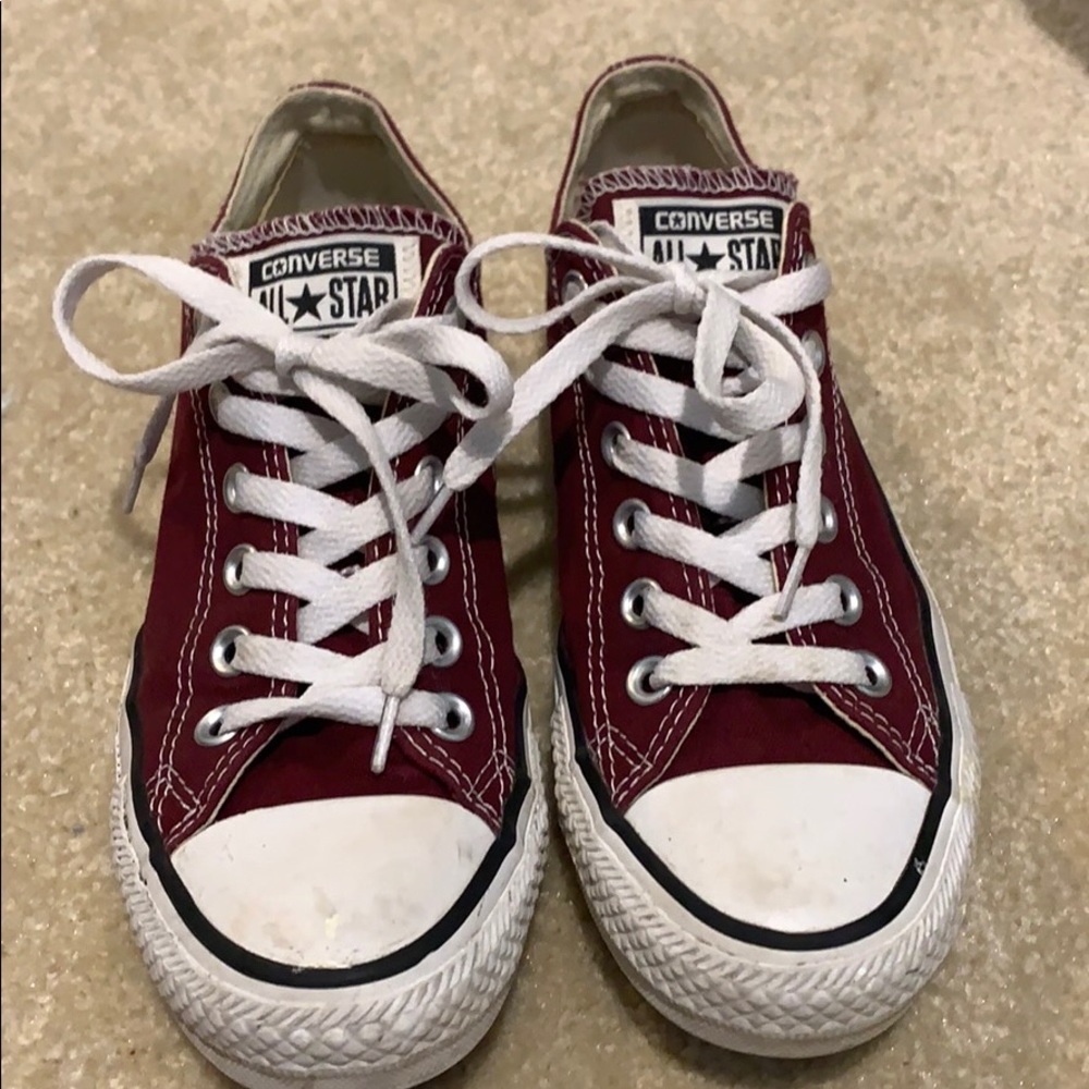 Maroon Converse